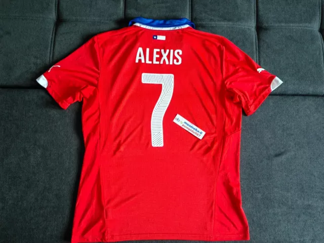 Alexis Sanchez #7 Jersey Chile Football Shirt Puma XL Home Kit Trikot Soccer