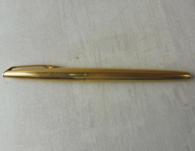 Stylo Plume Parker Ancien - Or 18 Carats, Plume En Or, Corps Bakélite Noir - Parfait état