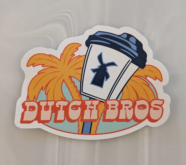 DUTCH BROS NEW June 2024 Sticker Palm Trees 3.00 PicClick