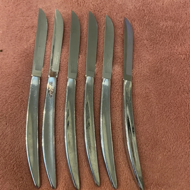 VINTAGE CARVEL HALL Steak Knives Stainless Steel Set of 6 Made in USA