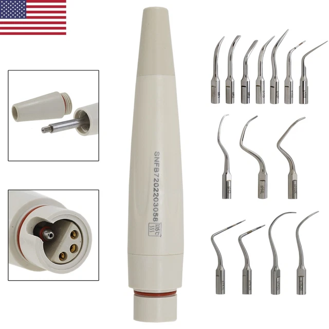 Dental Ultrasonic Piezo Scaler Handpiece Suprasson P5 Satelec ACTEON Tips H3 10Z