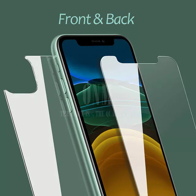 Front & Back Tempered Glass Screen Protector For Apple iPhone 11 Pro XS Max XR X