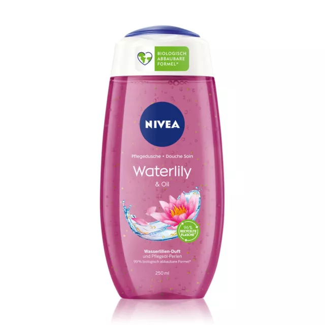 Nivea Waterlily Et Huile Gel Douche Soin Duschgel 250ml 4er Pack