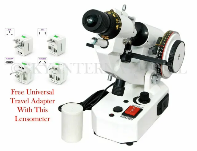 Optical Lensmeter Manual Lensometer External Reading Prism Unit With Adapter