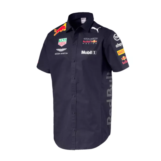 PUMA Red Bull Racing F1 Team Camicia Uomo Maglietta Blu Tgl XS/S, Navy