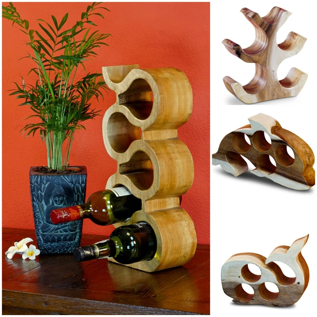 MUEBLE BOTELLERO DE Madera, 25 Botellas. Repisa. Color Nogal. XL Modelo Classic EUR 129,90 - ES
