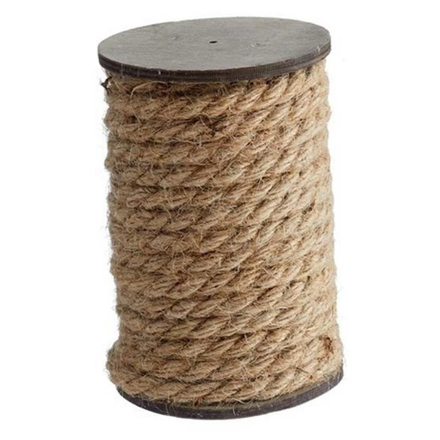 Deko Seil 500cm 5m Jute Kordel Faden Band Dekoseil Deko geflochten ungefärbt NEU