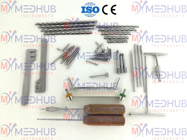 1/3 Tubular Locking Plate & Screws With Small Fragment Instrument Set Of 223 PCs