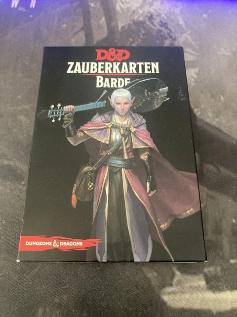 DUNGEONS AND DRAGONS Zauberkarten Barde - D&D 5e EUR 39,00 - PicClick DE