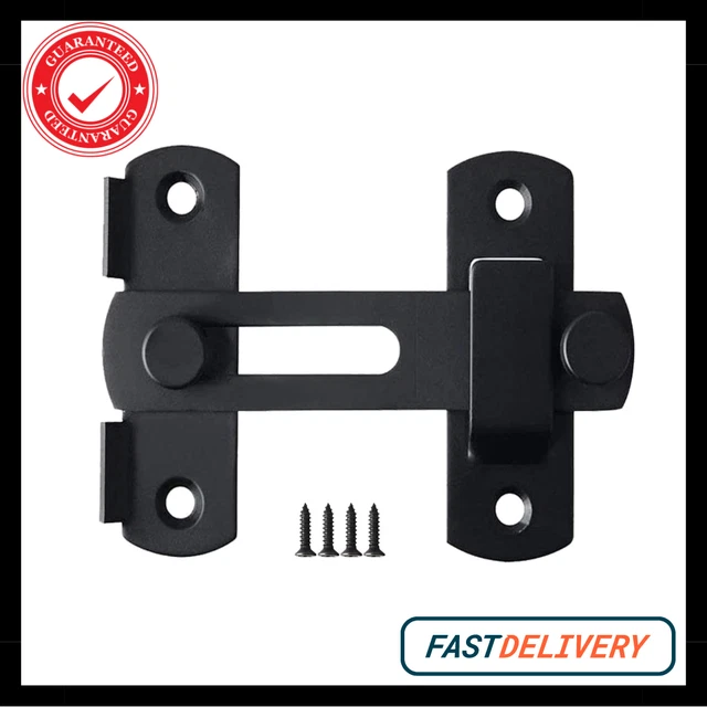 Barn Door Lock, Sliding Barn Door Lock Hardware Gate Latches, Carbon Steel