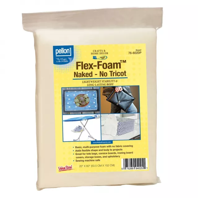 FF77 - Pellon - Interfaz de costura de espuma flexible - 50,5x152 cm (20"" x 60")