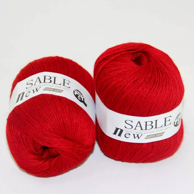 Sale 2X50gr Balls Super Warm Pure High Cashmere Blankets Rugs Crochet Yarn 07