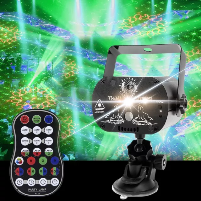 1240 PATTERNS RGB LED Laser Projector Lights Party Stage Light DJ Bar ...