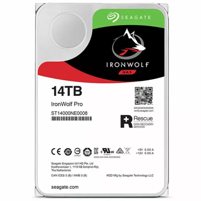 Seagate IronWolf Pro ST14000NE0008 14TB 7200RPM 3.5 SATA NAS HDD WARRANTY