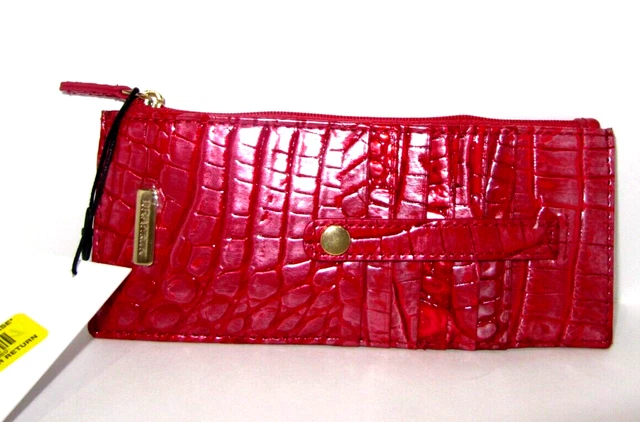 Brahmin Credit Card Melbourne Embossed Leather Wallet Heart Breaker Pink NWT $65 Brahmin Credit Card Melbourne Embossed Leather Wallet Heart Breaker Pink NWT $65