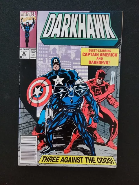 Marvel Comics Darkhawk #6 August 1991 Mike Manley art