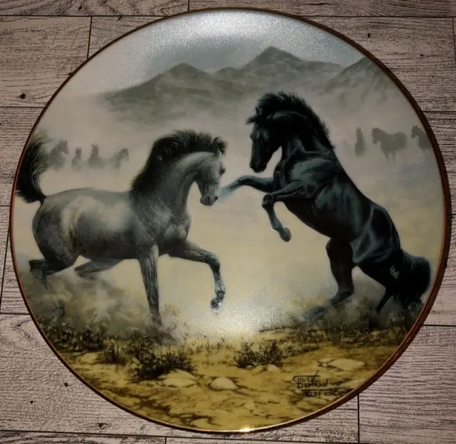 Chuck DeHaan “Desert Duel” - Unbridled Spirit - 2 Horse Plate #3653