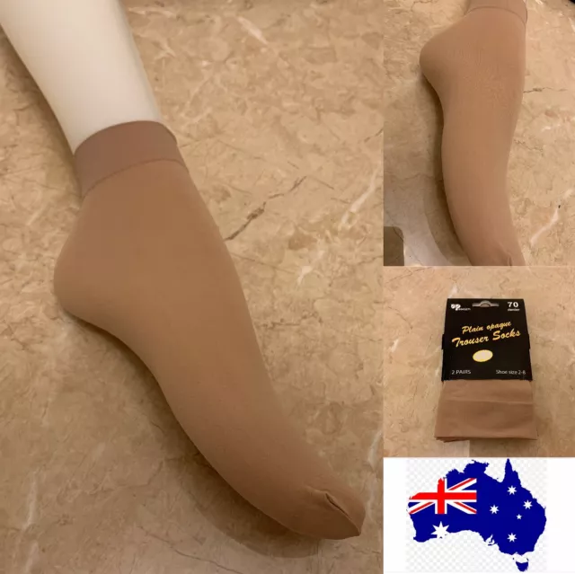 Quality 70 Denier Plain Opaque Warm Trousers Socks special, Skin colour,AU stock