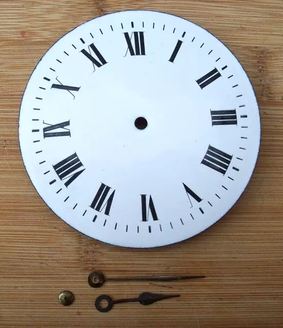 Genuine  Antique French Clock  Enamel Dial & Hands