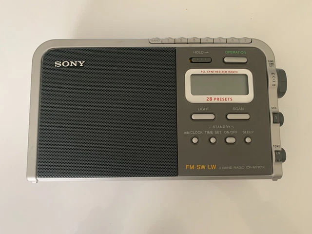 Ancienne radio numérique sony icf m770sl fm sw lw en tbe
