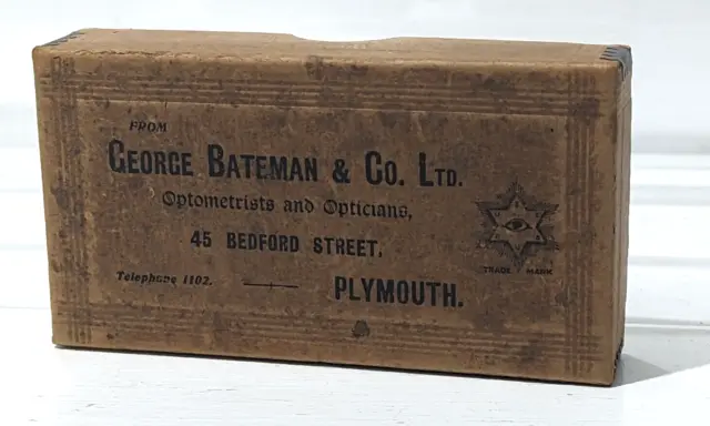 1920s Glasses Box - George Bateman & Co Opticians Plymouth - Illuminati Star