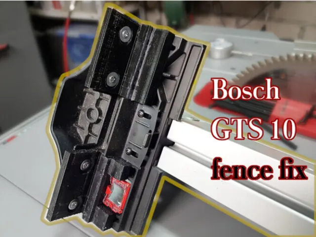 Cerca deslizante Fix Upgrade para sierra de mesa Bosch GTS 10 XC / 4100XC-10 + Precisión