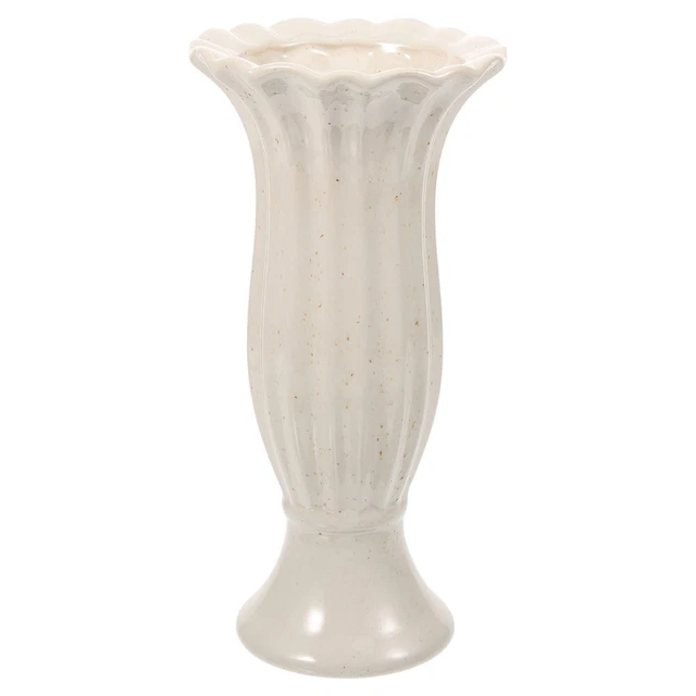 Vaso pennarello tomba vaso fiore rustico ciotola pietra tombale base