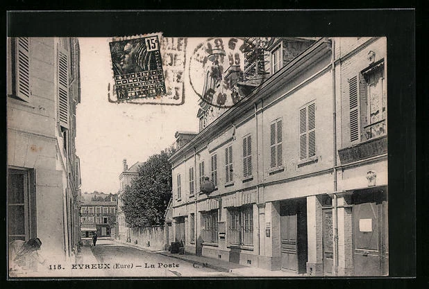 CPA Evreux, La Poste 1931