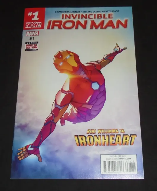 Invincible Iron Man #1 Riri Williams First Cover Appearance as Iron Man Key
