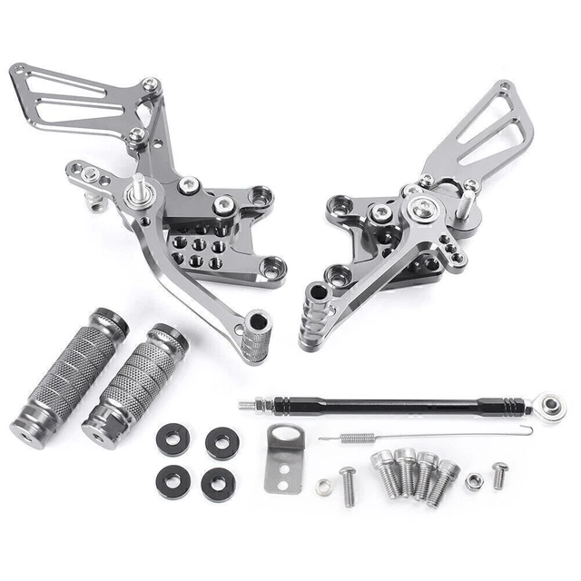 Motorcycle Footrest Set Rear Foot Pegs Bracket Mount For