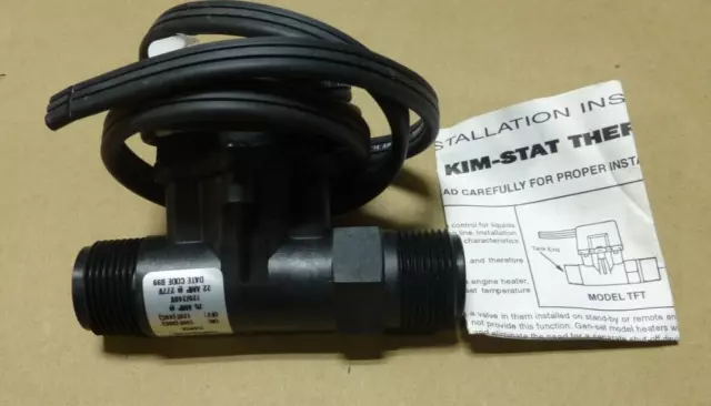 HOTSTART TFT10-1NPT THERMOSTATIC SWITCH 100-120f 120/240V, 22AMP @ 277V , 1" NPT