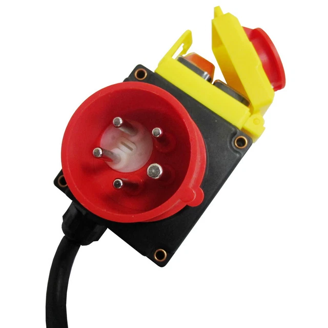 Produktbild von Notausschalter 3-phasig 400V Motorschutzschalter Mit Phasenwender – IP54 Wasserdicht, Sicherheitsschalter Mit Wiederanlaufschutz Für Maschinen Bis 3 KW