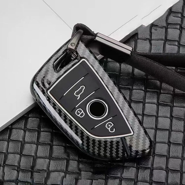 3 BNTS ABS Carbon Fob Car Key Case Cover For BMW 3/5/7 Series X1 X2 X4 525Li 530