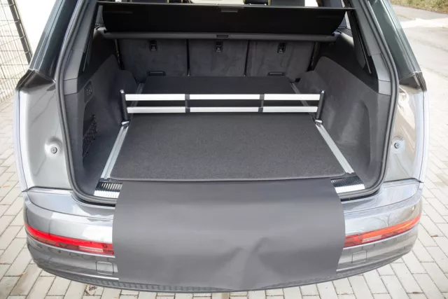 3-teilige Tapis de Coffre Avec Protection pour Audi Q7 2 4M Quattro