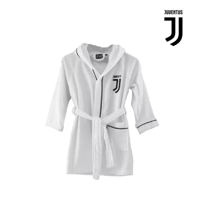 Accappatoio Spugna Adulto FC Juventus Ufficiale Idea Regalo 100% Cotone 0679