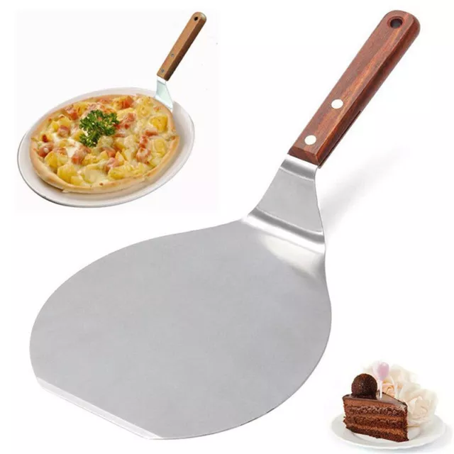 Stainless Steel Pizza Peel Shovel Spatula Cake Lifter Paddle Baking Tra TPIE-lk