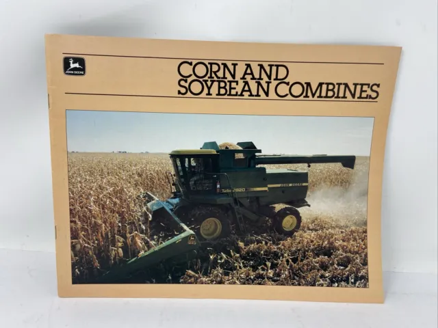 1982 John Deere Corn & Soybean Combines Farming Sales Brochure 47 page