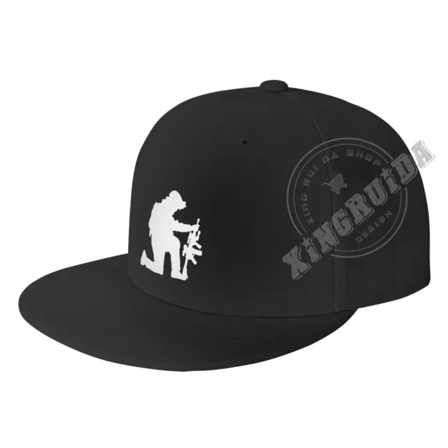Kneeling Soldier Cap Unisex Baseball Hat Adjustable Flat Brim Cap Hip-Hop Hats