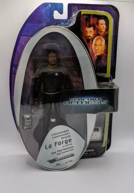 STAR TREK Nemesis Geordi La Forge Figur Diamant auswählen exklusiv #742 von 1701