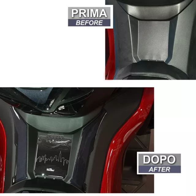 AUTOCOLLANTS 3D Protections pour Repose-Pied Compatible Scooter Honda FORZA 750 3