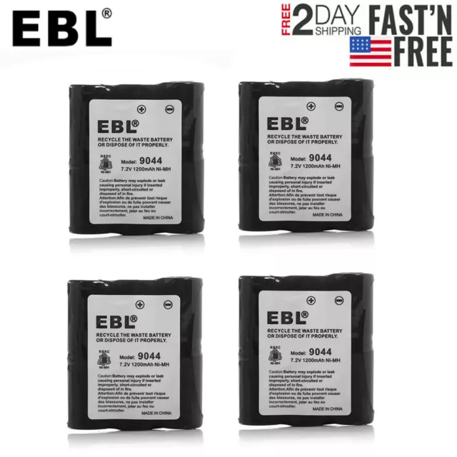 4x Replacement Battery For Motorola Base Radio HNN9044A 9044 HNN9056A Spirit