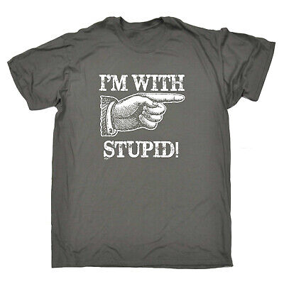 Im With Stupid - Mens Funny Novelty Gift Tee Top Shirts T Shirt T-Shirt Tshirts