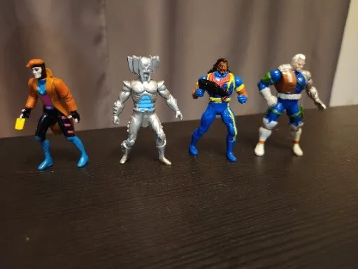 1994 Toy Biz Marvel X-Men Steel Mutants Die-Cast Mini Figures