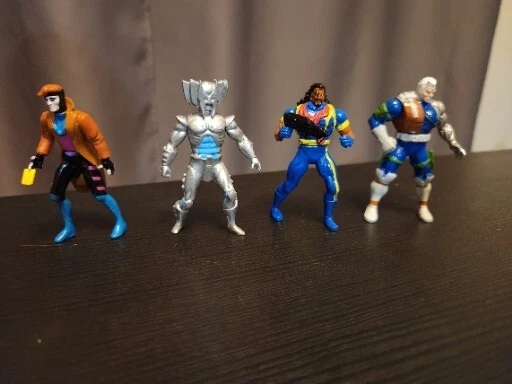 1994 Toy Biz Marvel X-Men Steel Mutants Die-Cast Mini Figures