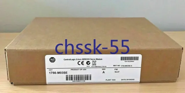 New Factory Sealed AB 1756-M03SE / A ControlLogix 3 Axis SERCOS Interface Module