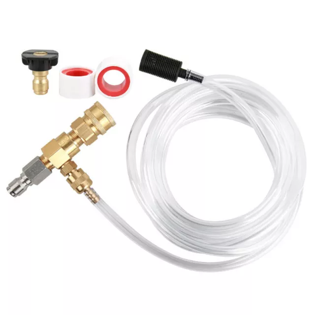 Hose Nozzle Pressure Washer Soap Detergent Injector Chemical 3/8 Quick