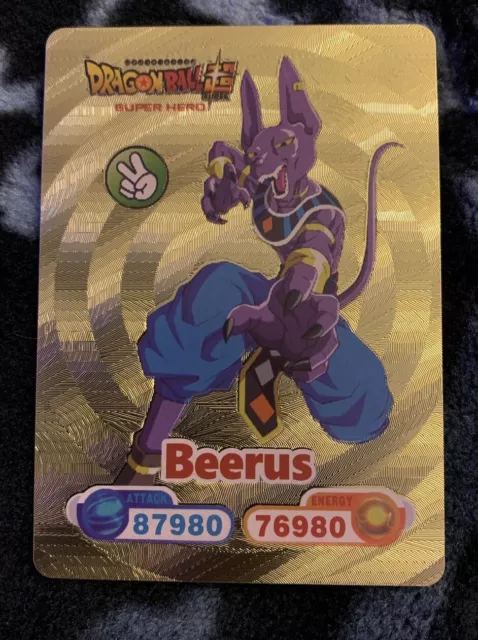 Dragon Ball Super Beerus Gold Foil Card Fan Art