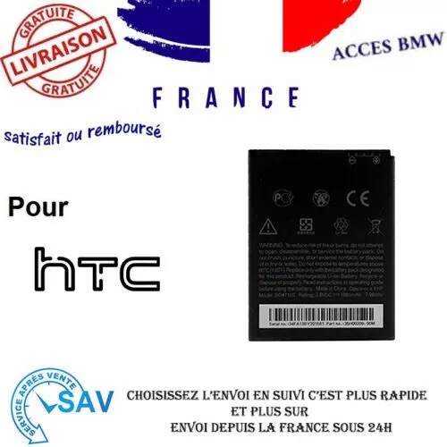 Originale Batterie HTC BO47100 35H00209 - Desire 600 Dual Sim HTC CP3