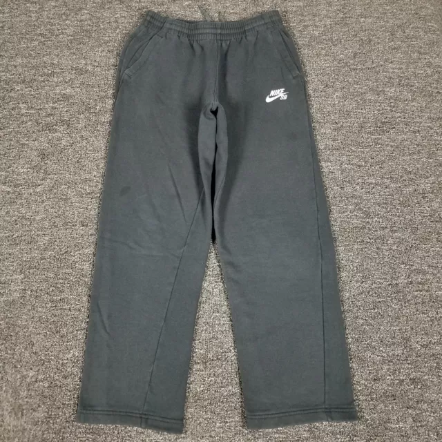 Nike SB Pants Boys Large Black Athletic Sweatpants Casual Skateboarding 24x25