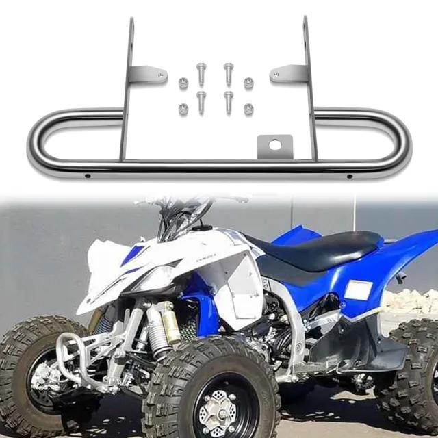 Rear Back Wide Grab Bar Bumper Chrome Carrier For 2004+ Yamaha YFZ450 ATV